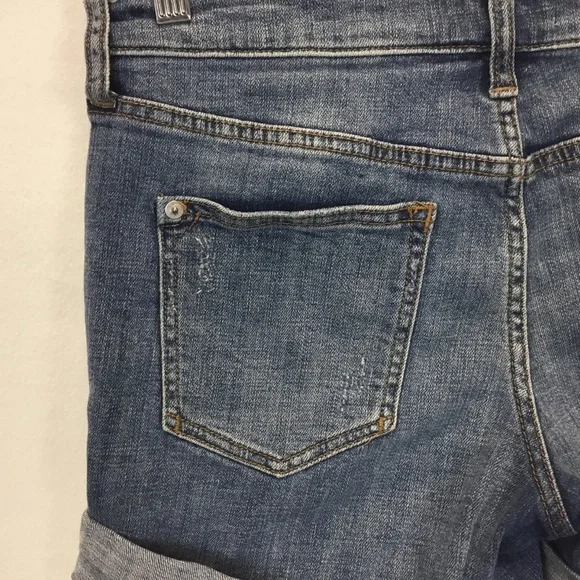Anthropologie Pilcro and the Letterpress Slim Boyfriend Denim Shorts Size 27 - Picture 8 of 11